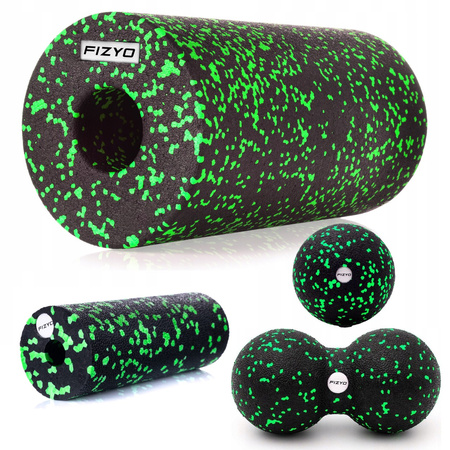 ZESTAW: WAŁEK ROLLER FIZYO ROLL GREEN+MINI PIŁKI