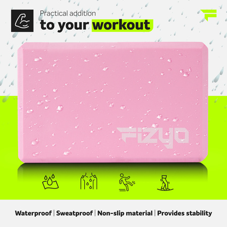 Kostka do jogi – Różowy