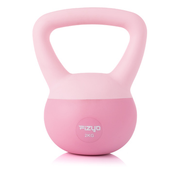 Miękki kettlebell 2 kg Różowy