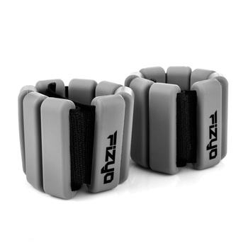 Silikonowe obciążniki na nadgarstki i kostki 900 g – Szare
