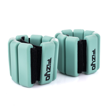 Silikonowe obciążniki na nadgarstki i kostki 900 g – Zielone